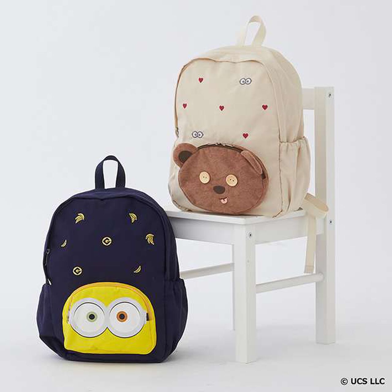 Minion Face Pocket Backpack,Navy, large image number 6