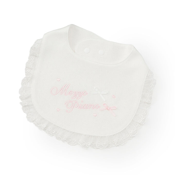 Logo Lace Bib,Light pink, medium image number 2
