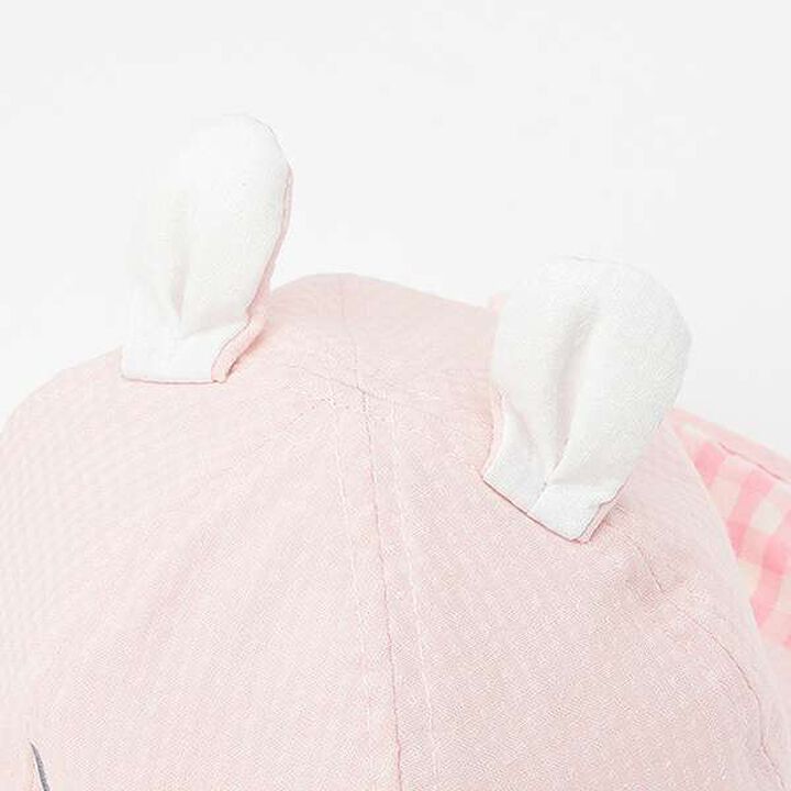 Bunny Ear Hat with Sunshade (46-48 cm),Off white, medium image number 2