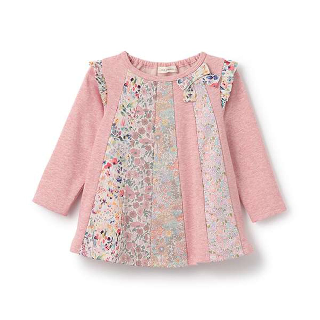 [Made in Japan] Liberty Fabric Patchwork Sweatshirt,Pearl white, large image number 11