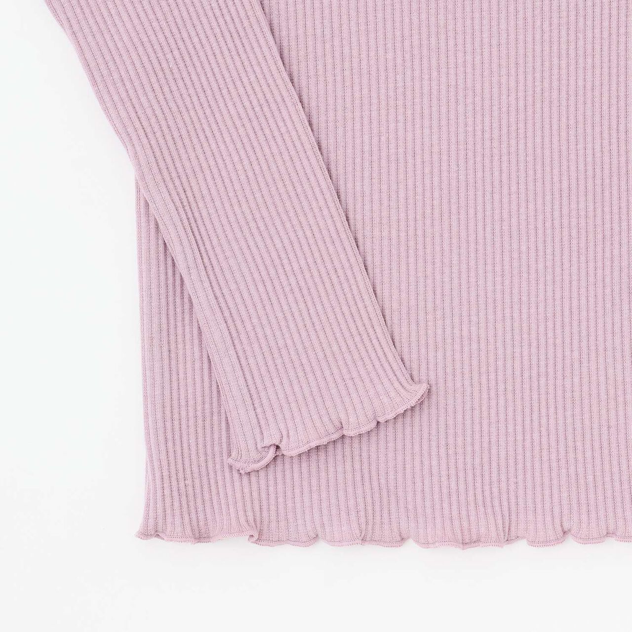 Mellow Frill Long-Sleeve T-Shirt,Pearl white, large image number 5