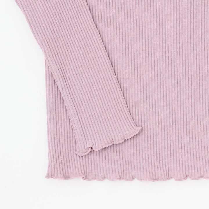 Mellow Frill Long-Sleeve T-Shirt,Pearl white, medium image number 5