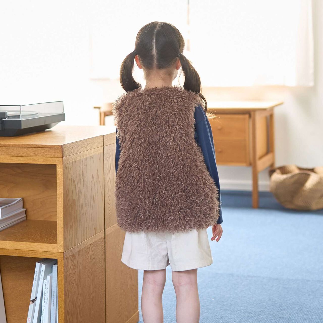 Fluffy and Soft Halloween Fur Vest,Mint, large image number 24