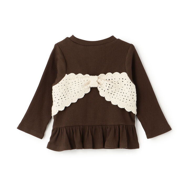 Black Crochet Docking Top,Black, medium image number 4
