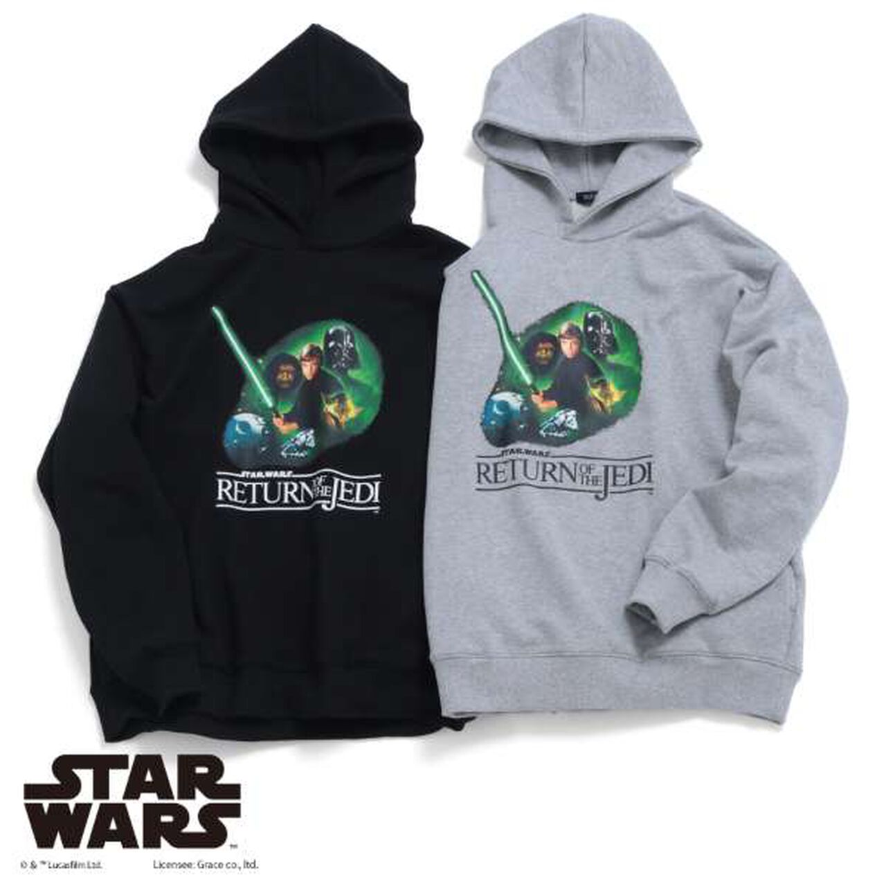 [STAR WARS] Episode 6 / Front Print Parka,Top gray, large image number 10