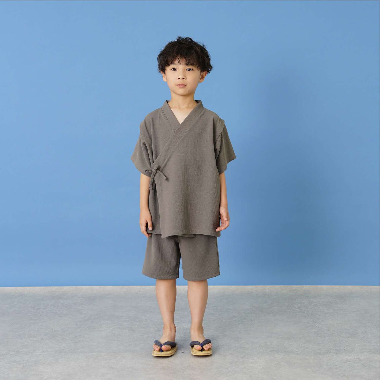 [Quick-Dry] Breathable Jinbei Set,Greige, large image number 1