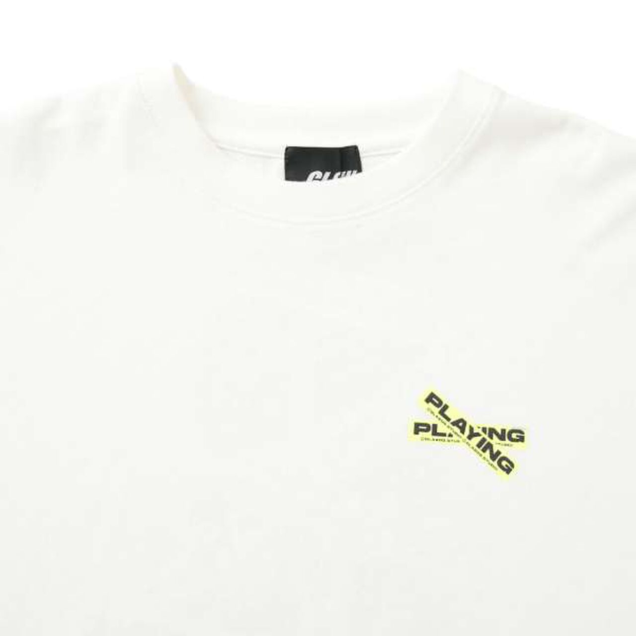 [GLSW.] Logo Reflective Print Long-Sleeve T-Shirt,White, large image number 2