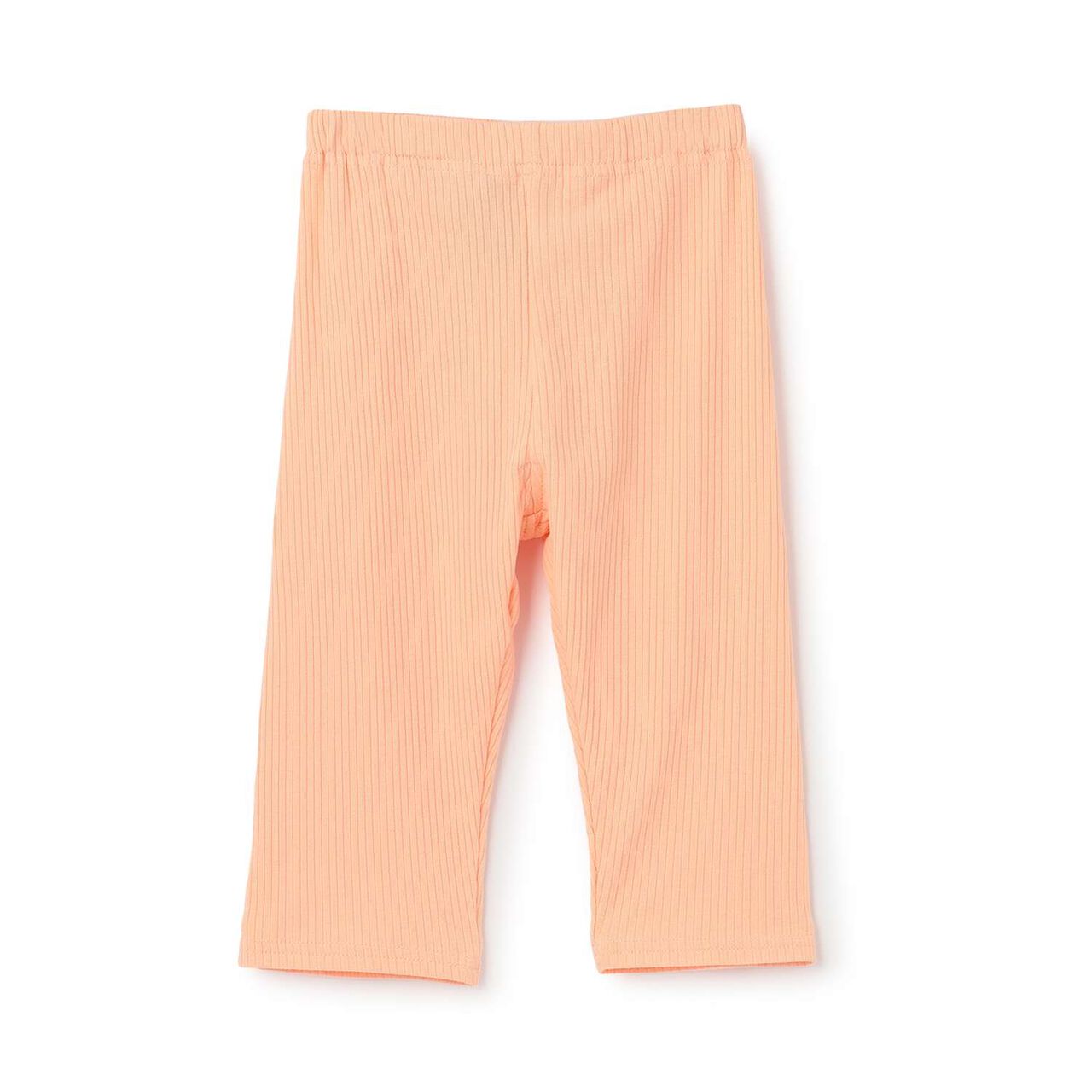 [365D] Anti-Stain Ribbed 3/4 Leggings,Pink, large image number 0