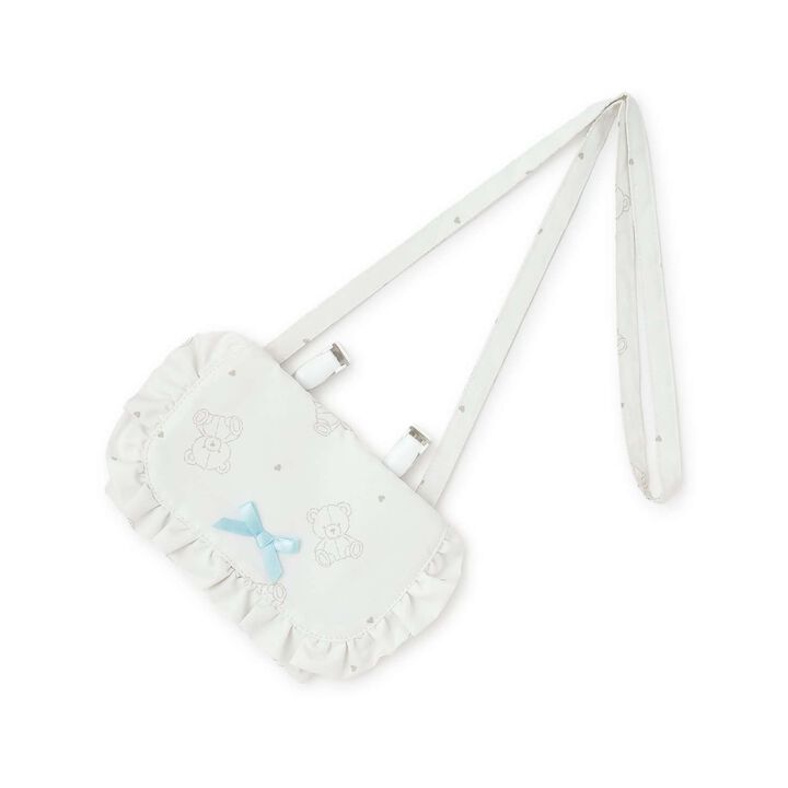 [School-Ready] [Water-Repellent, Anti-Stain, Durable, UV] Frill Detachable Pocket with Ribbon,Blue gray, medium image number 3