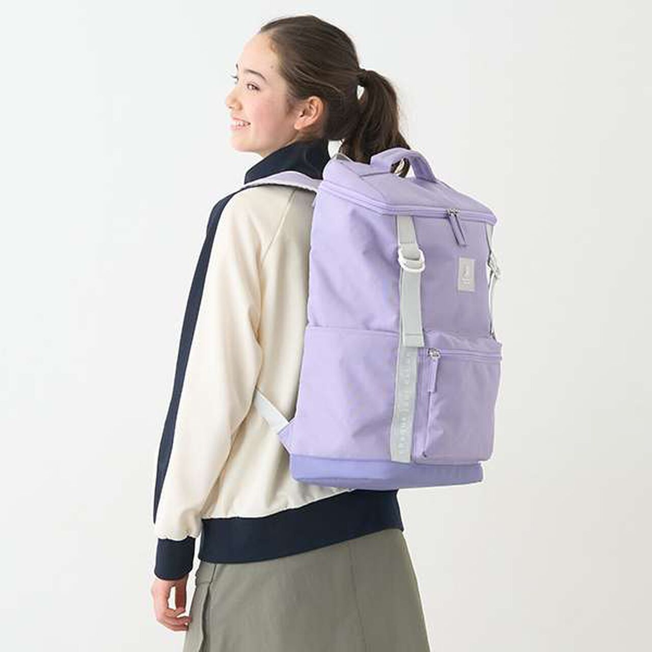 Square School Backpack,Light blue, large image number 12
