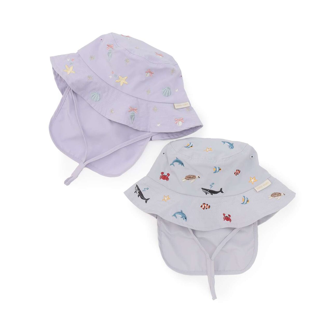 [Heat Shielding] Embroidered Bucket Hat,Sax blue, large image number 12