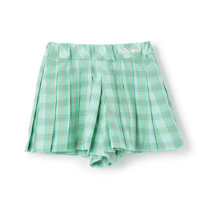 Check Pleats Culottes,Turquoise, medium image number 11