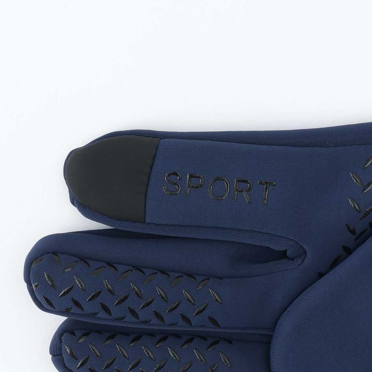 Reflective Logo Gloves,Navy, large image number 3