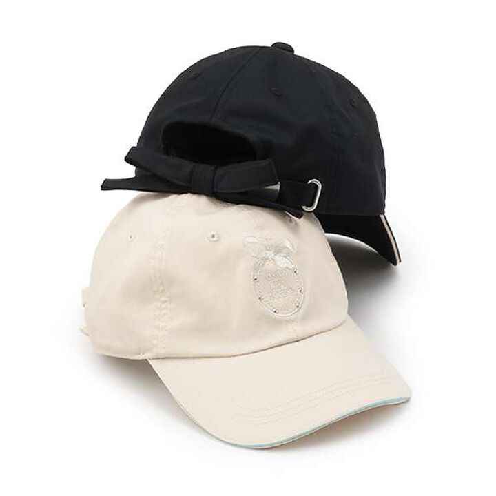 Ribbon Embroidered Cap,Black, medium image number 7