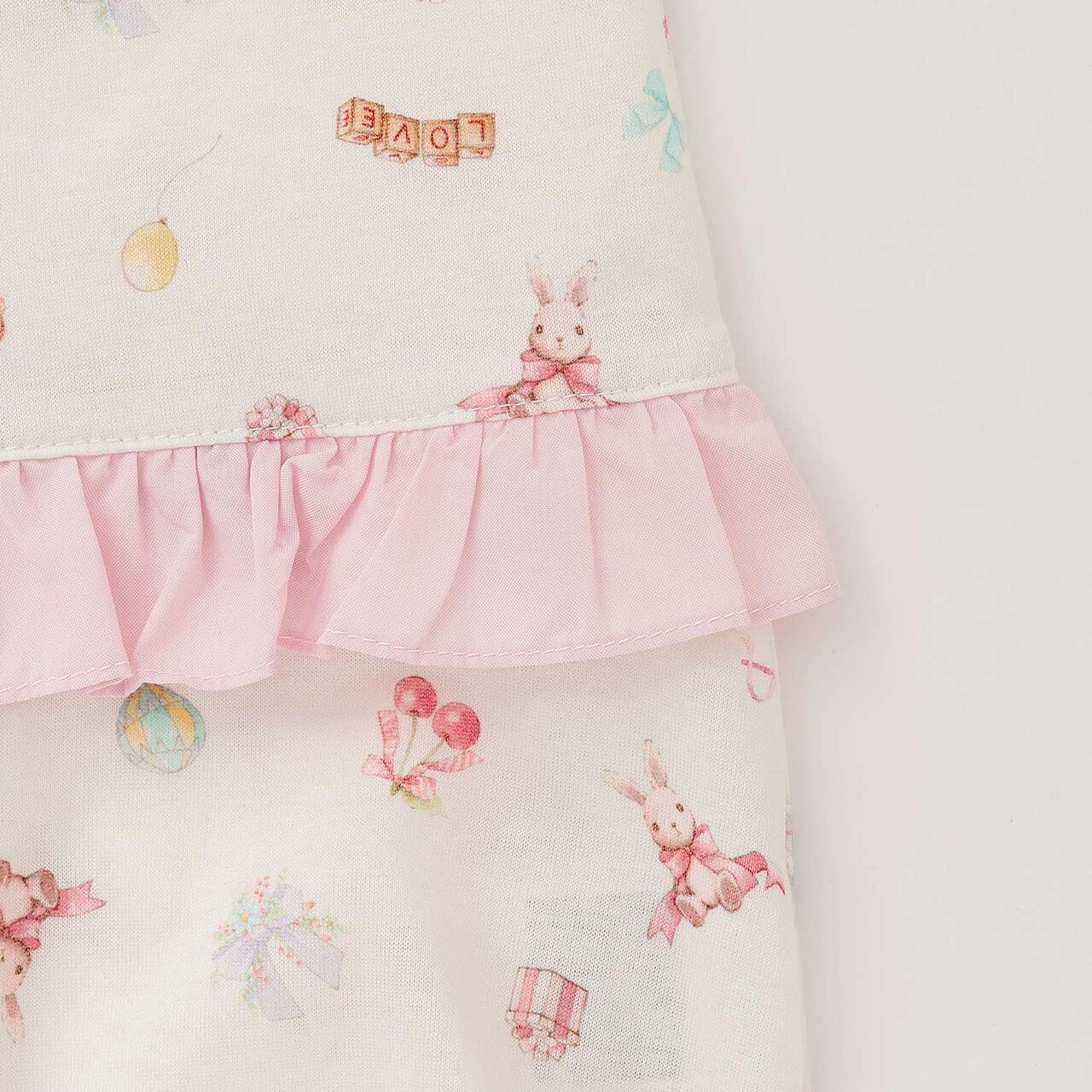 TOYS GIRLS Short-Sleeve Romper [Made in Japan],Pink, large image number 4