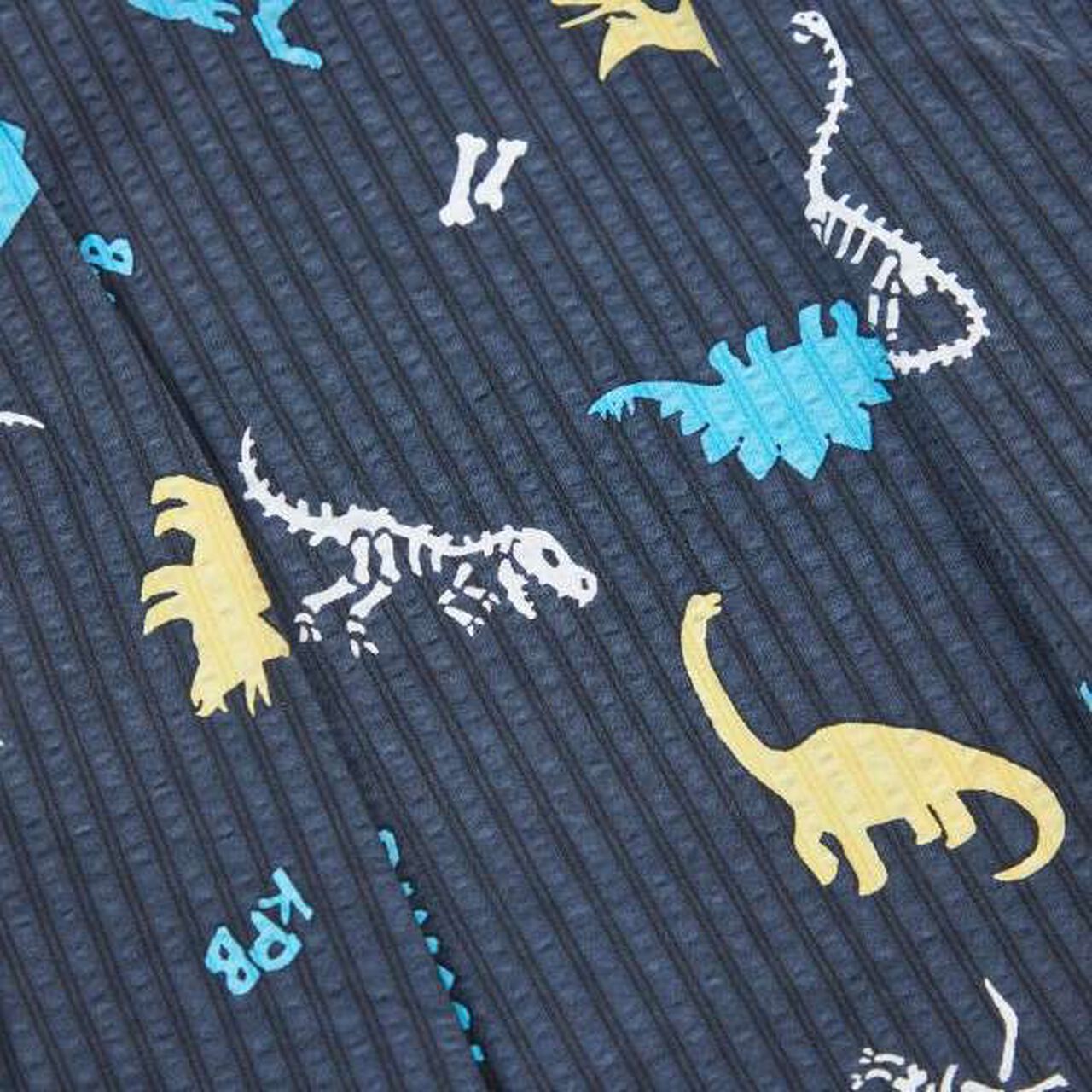 KP Boy Dinosaur Print Jinbei All (Free),Navy, large image number 4