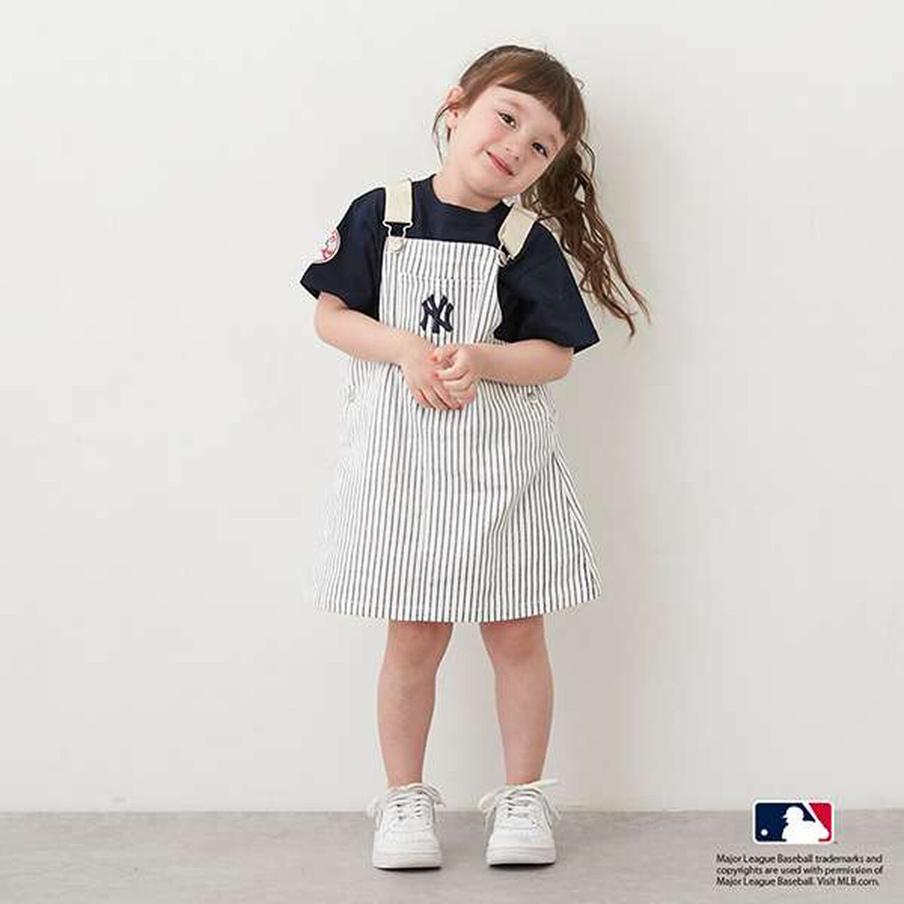 MLB Kids' Overall Skirt,Off white, large image number 0