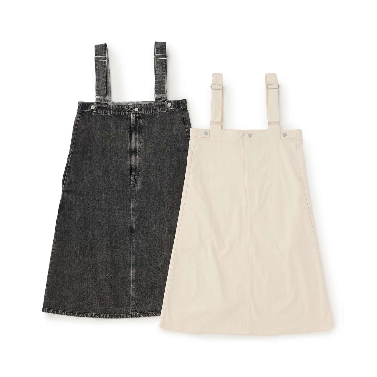 [AMI] High-Waist Jumper Skirt,Black, large image number 6