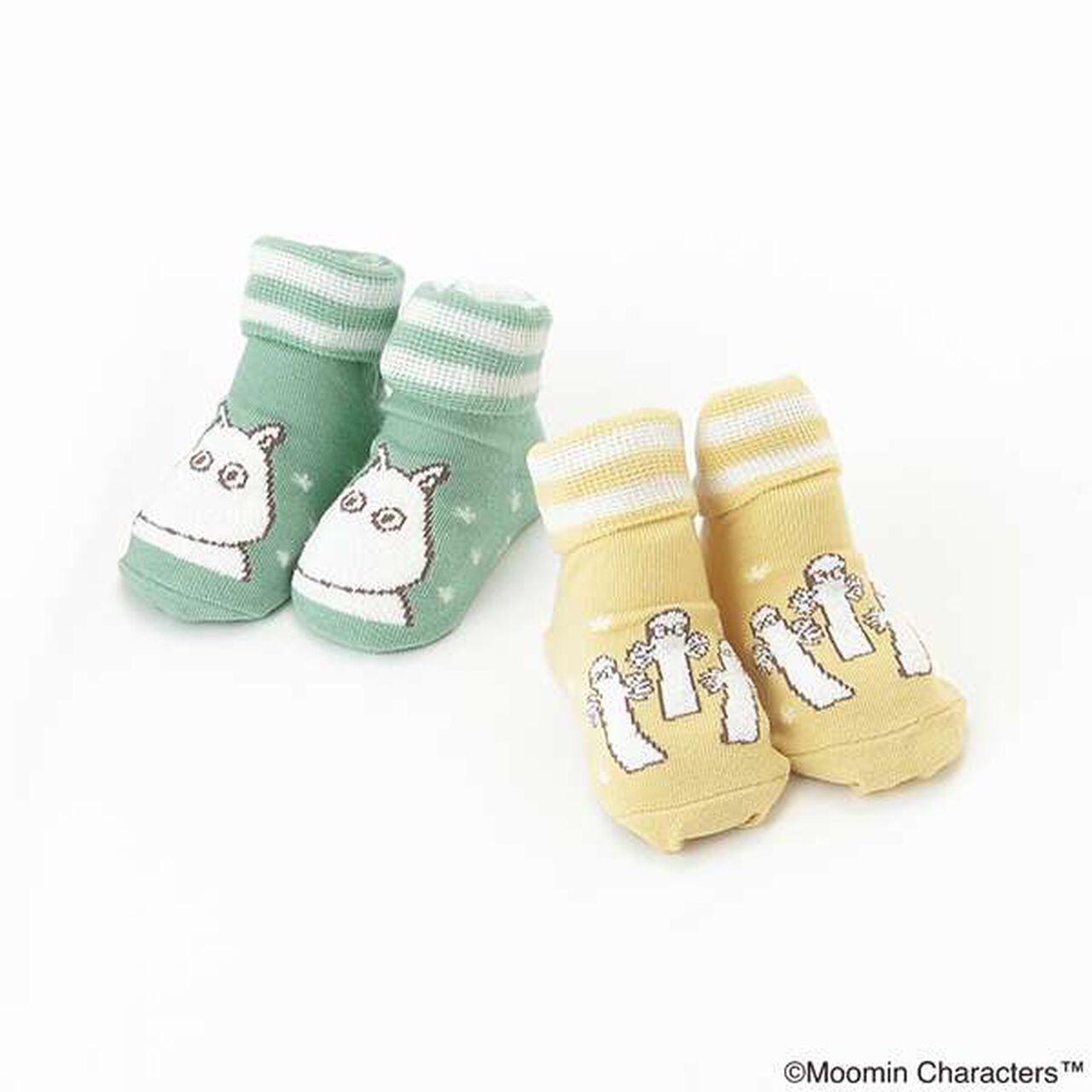 MOOMIN Nyoro-Nyoro Cup Socks,Light green, large image number 10