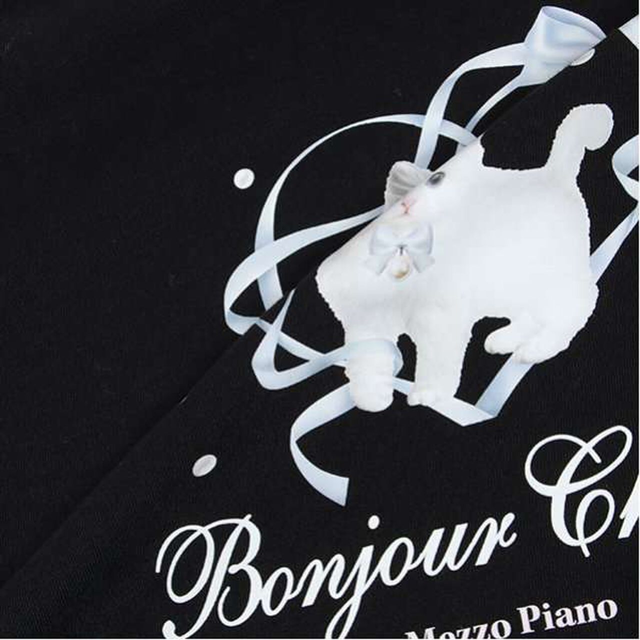 [GOOD PRICE] Bonjour Chaton Long-Sleeve T-Shirt,Black, large image number 17