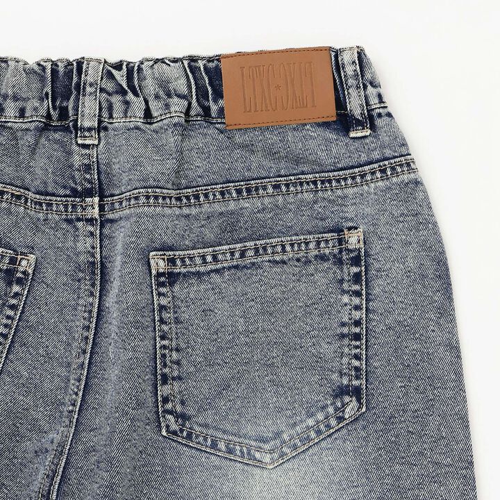 [LTXC / Cool Touch] Sparkling Distressed Denim Shorts,Blue, medium image number 14