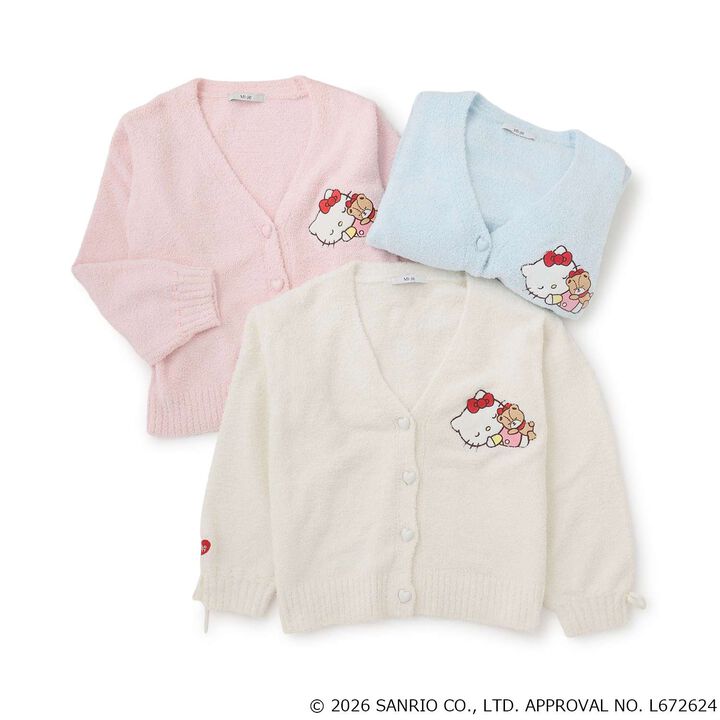 [Sanrio Characters/Hello Kitty] Marshmallow Knit Cardigan,Light blue, medium image number 10