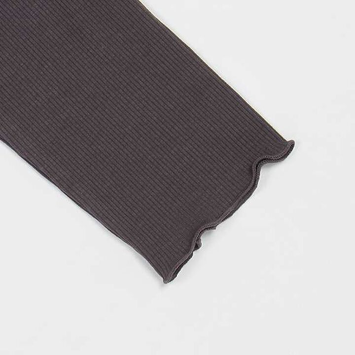 [LADIES] Balloon Collar Long Sleeve T-Shirt,Charcoal gray, medium image number 14