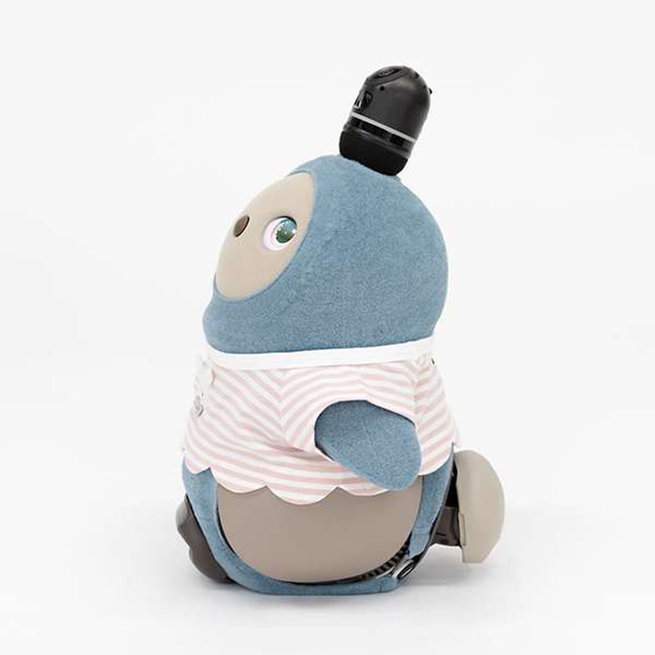 petit main × LOVOT Scallop Trim Stripe Pattern T-Shirt,Navy, large image number 13