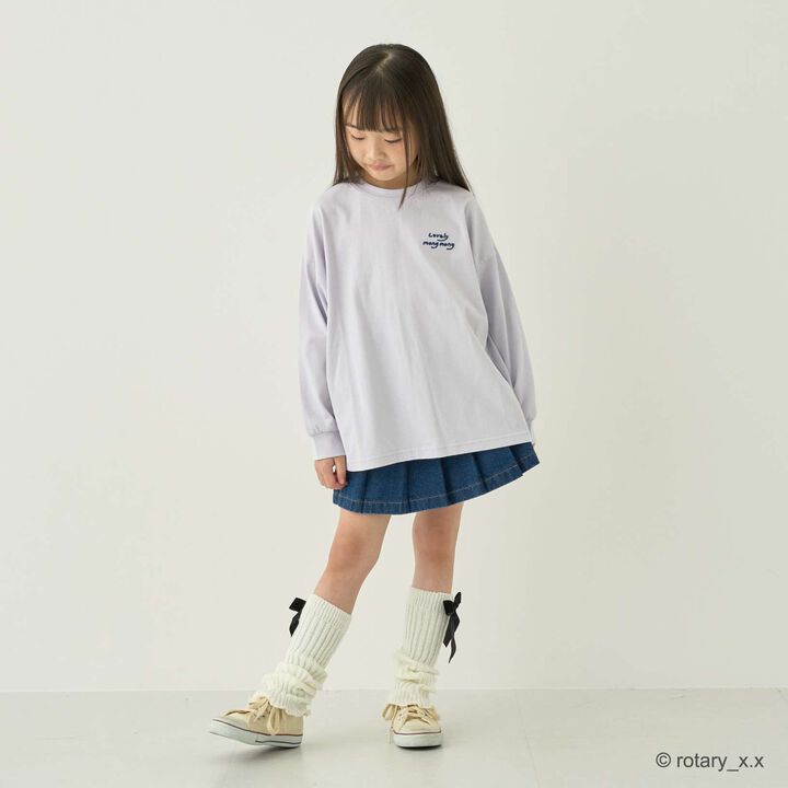 [Lovely MongMong] 後背印花寬版T恤 [兒童服裝] [童裝] [女孩],米白色, medium image number 6