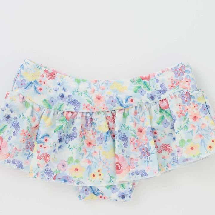 [SWIM] Girls' Floral Pattern Two-Piece Swimsuit [UV Protection],Pink, medium image number 7