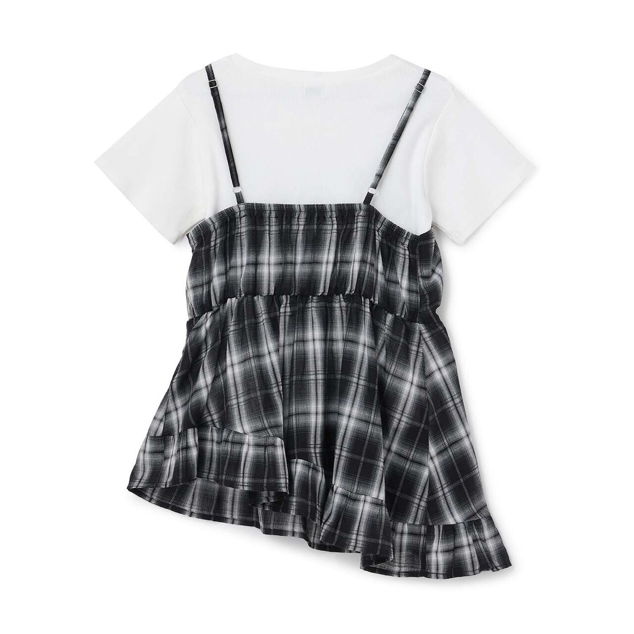 [LTXC/Antibacterial Deodorizing] Inner Lined Irregular Hem Camisole Tunic,Polka dots, large image number 12