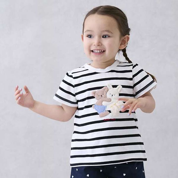 [Anti-stain/Link] Sparkling Motif T-Shirt,Lavender, medium image number 1