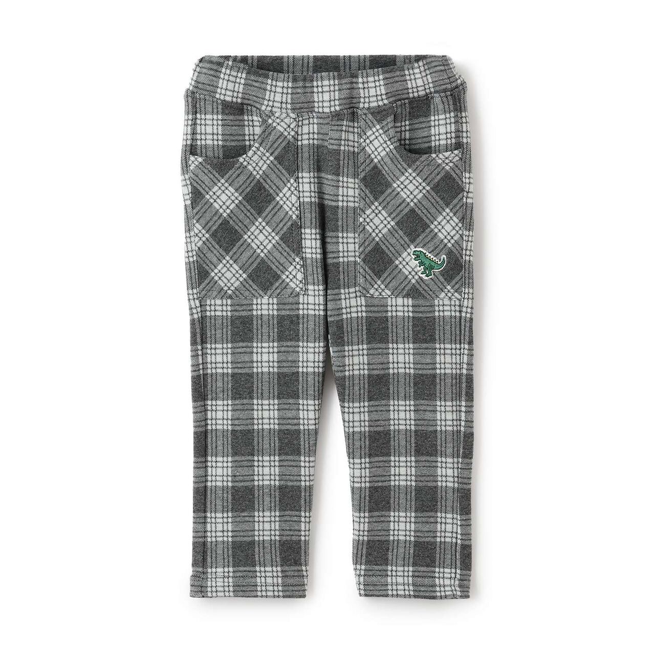JQ Checkered Long-Length Tapered Pants,Gray, large image number 9