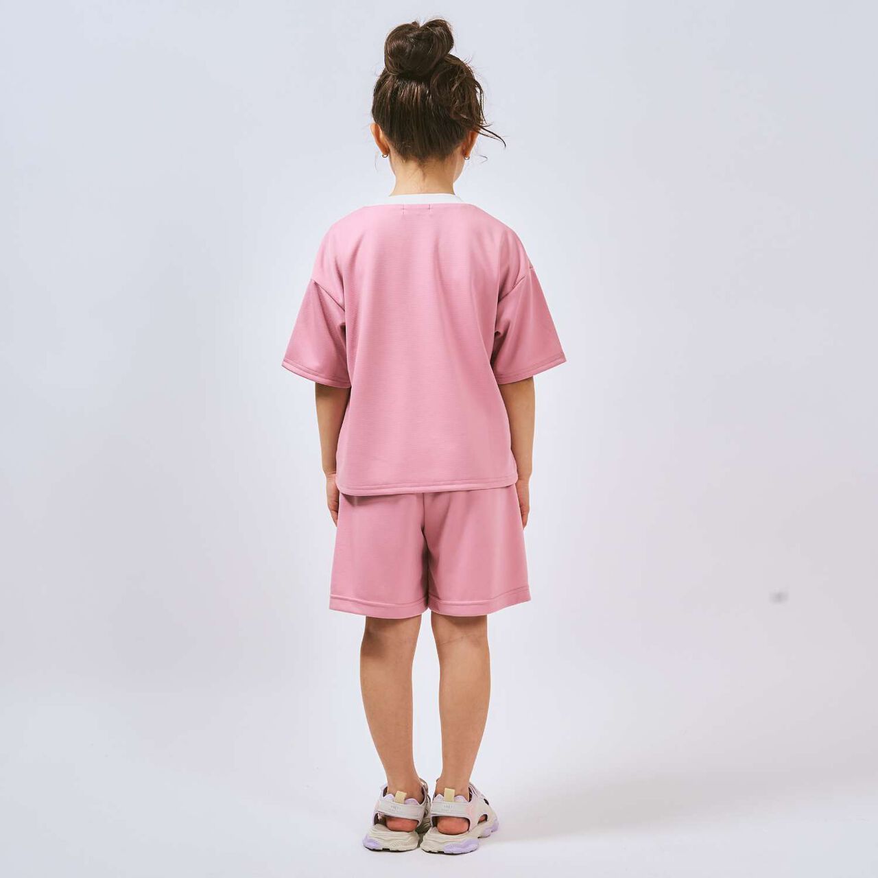 Sleek Plus Quick-Dry Mesh Sports Outfit Set,Off white, large image number 6