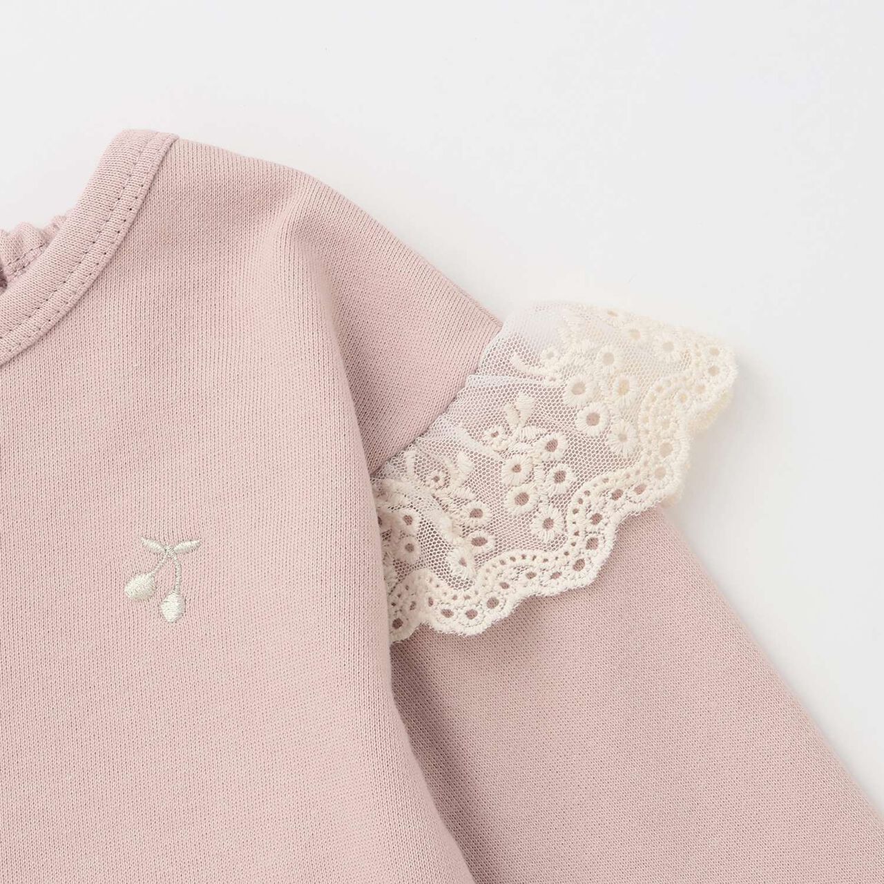 Tunic with Tulle Lace Hem,Pearl white, large image number 4