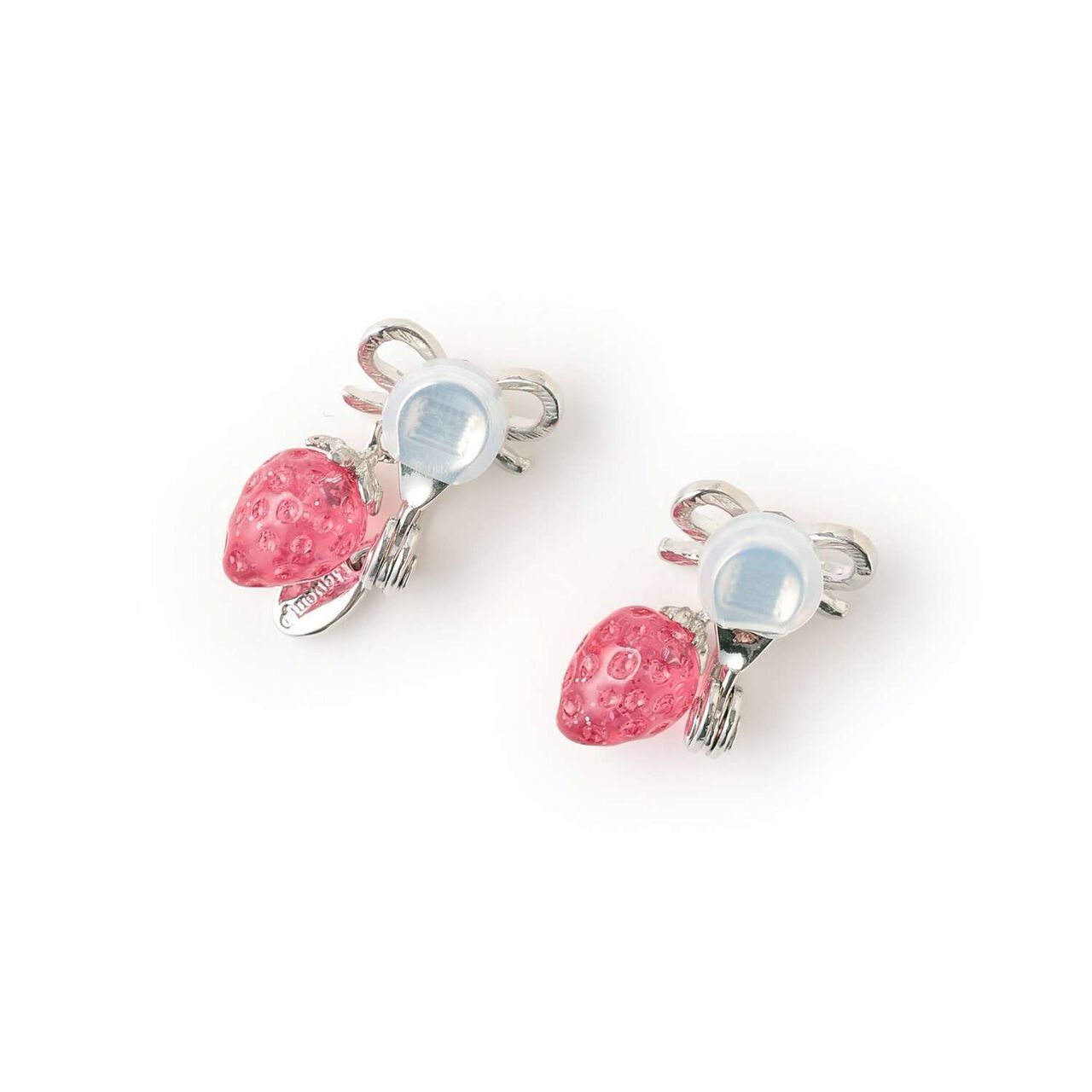 [Liquem] Strawberry Ribbon Earrings,Pink, large image number 1