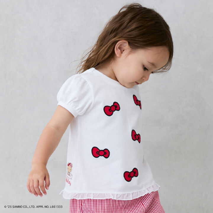 [Sanrio Characters] Ribbon Appliqué T-Shirt,Navy, medium image number 5