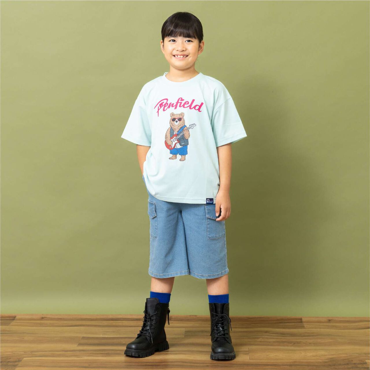 [Penfield] Kids Assorted Bear Short Sleeve T-Shirts [Parent-Child Matching] [Cool Touch],Off white, large image number 3