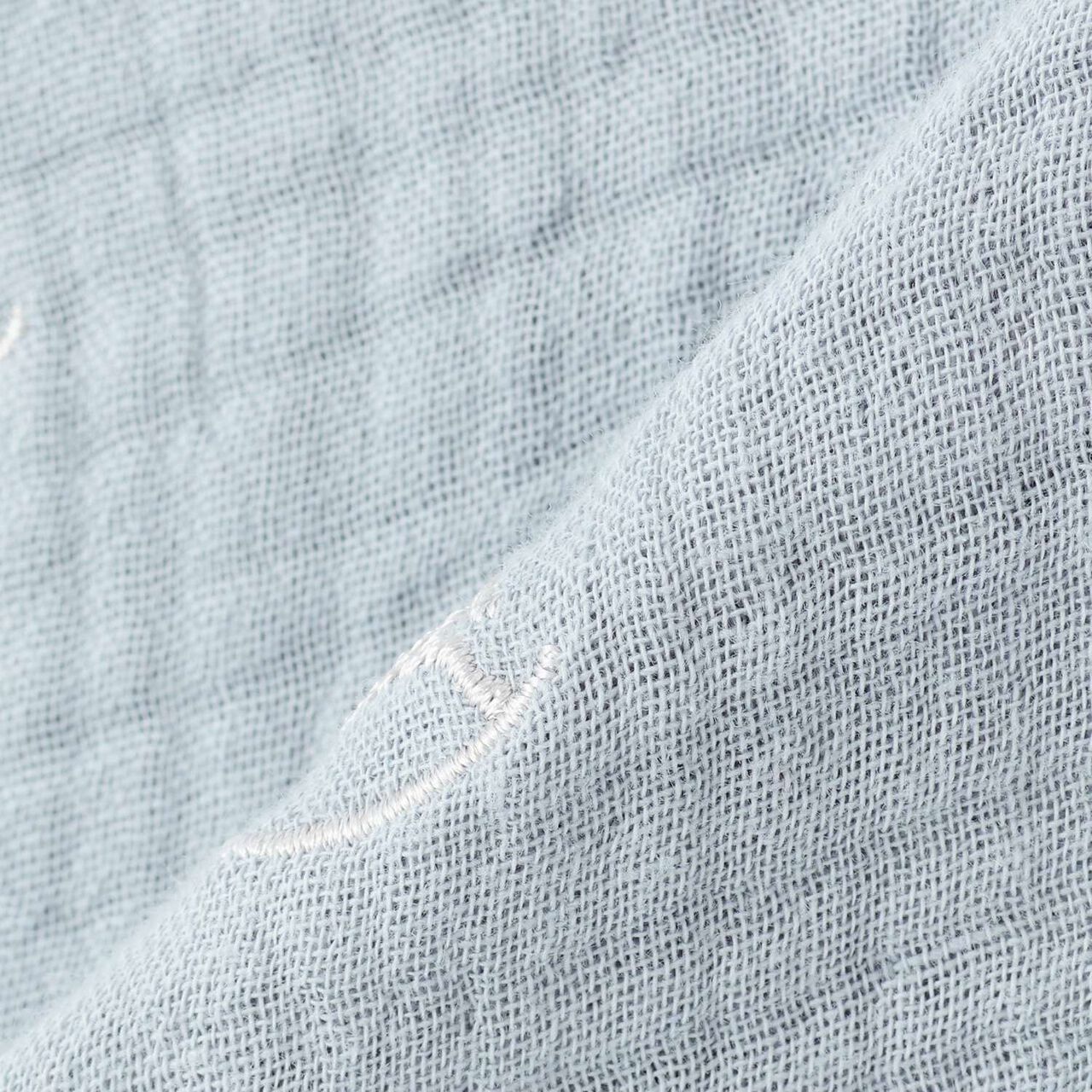 Embroidered 6-Layer Gauze Sleeper,Ivory, large image number 6