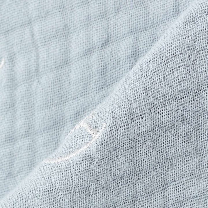 Embroidered 6-Layer Gauze Sleeper,Ivory, medium image number 6