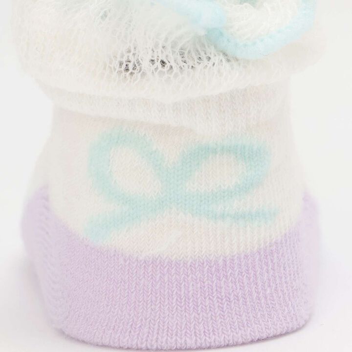 Shoe Pattern Newborn Socks,Pink, medium image number 3