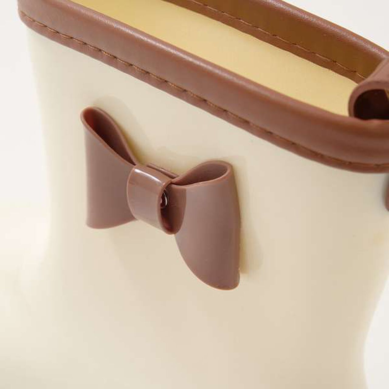 Bi-Color Rain Boots with Ribbon,Black, large image number 10