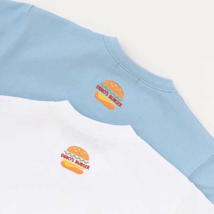 [Popular Item Restocked] [Not Available at Stores] Dinosaur Appliqu&eacute; Short Sleeve T-Shirt,Off white, medium image number 6
