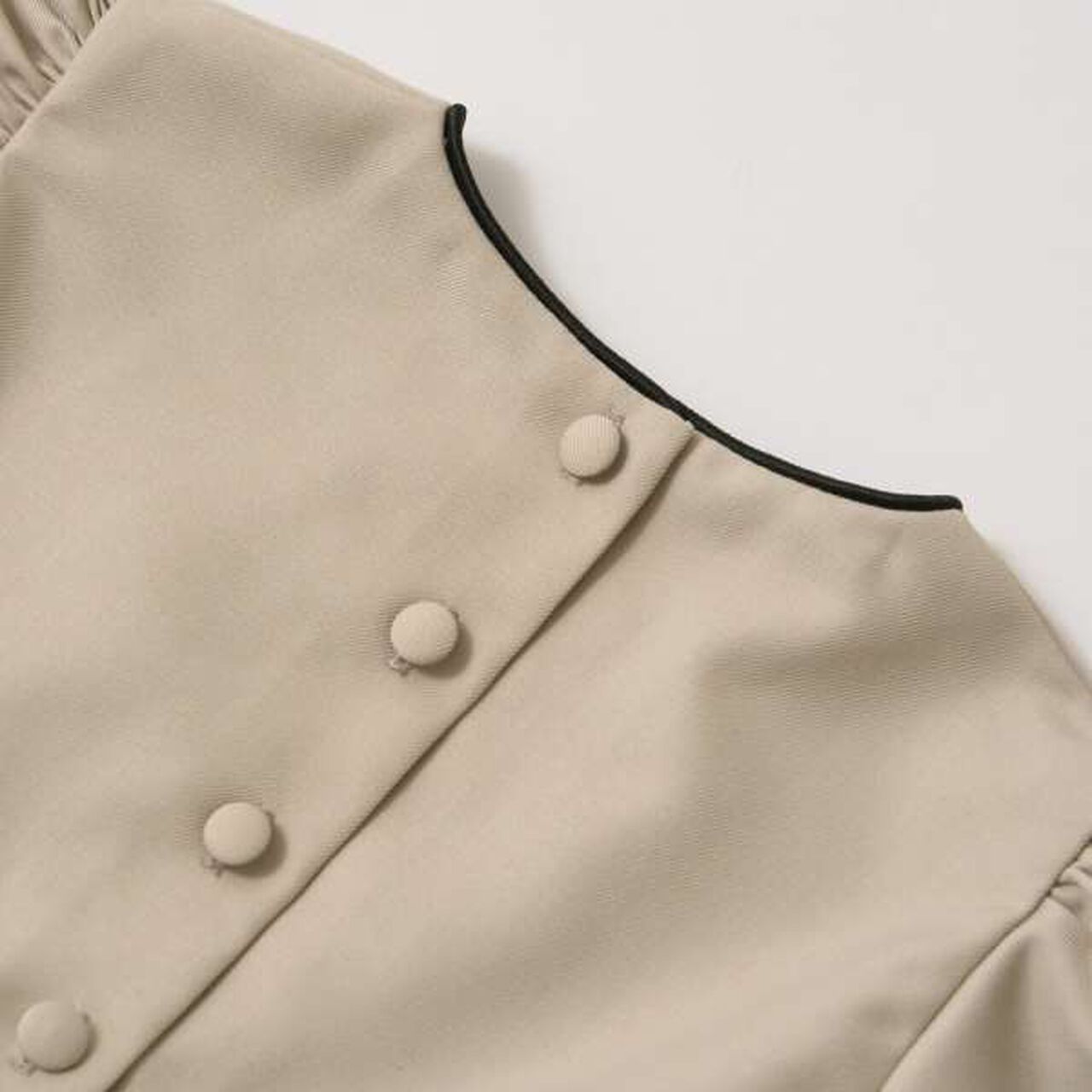 Removable Collar Occasion One-Piece Dress,Gray, large image number 17