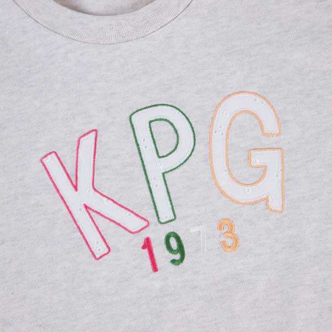 Logo Appliqu&eacute; Short Sleeve T-Shirt (140-160),Milky white, large image number 3