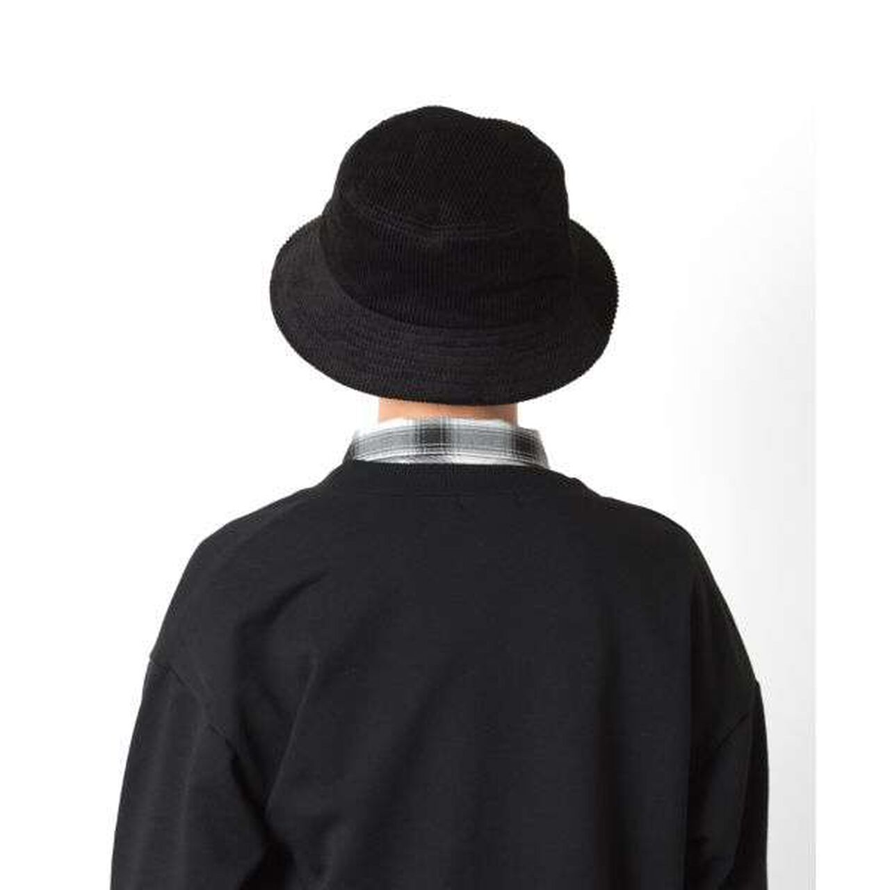 Corduroy Bucket Hat,Charcoal gray, large image number 2