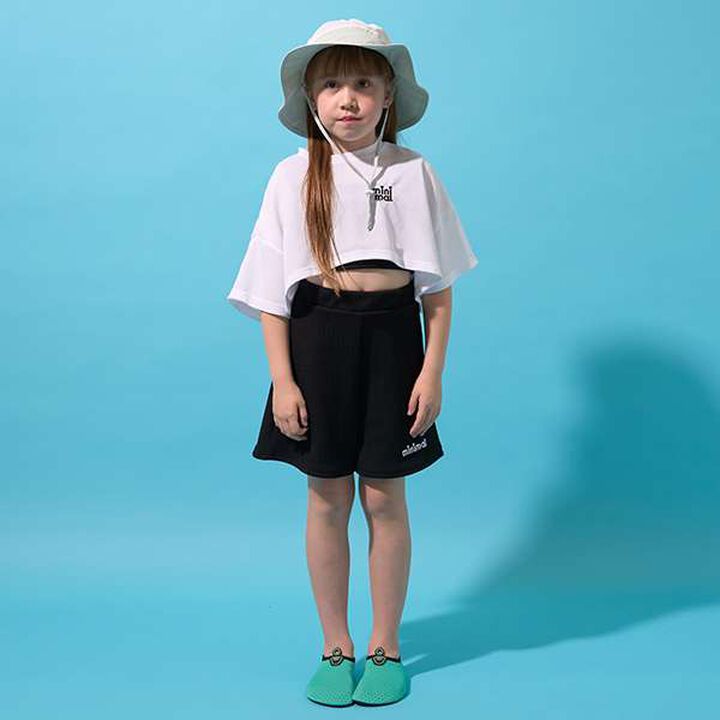 [UV Protection/SWIM] T-Shirt, Tankini, and Bottom 3-Piece Set,Black, medium image number 0