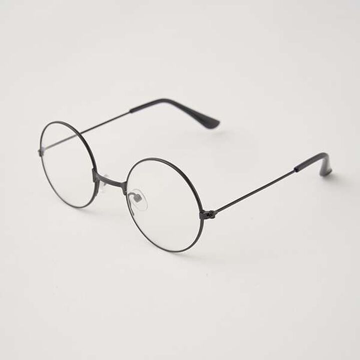 Clear Lens Round Glasses,Brown, medium image number 3