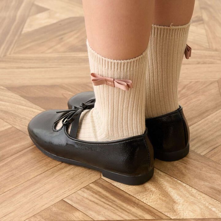 Double Ribbon Ballet Shoes,Gold, medium image number 21