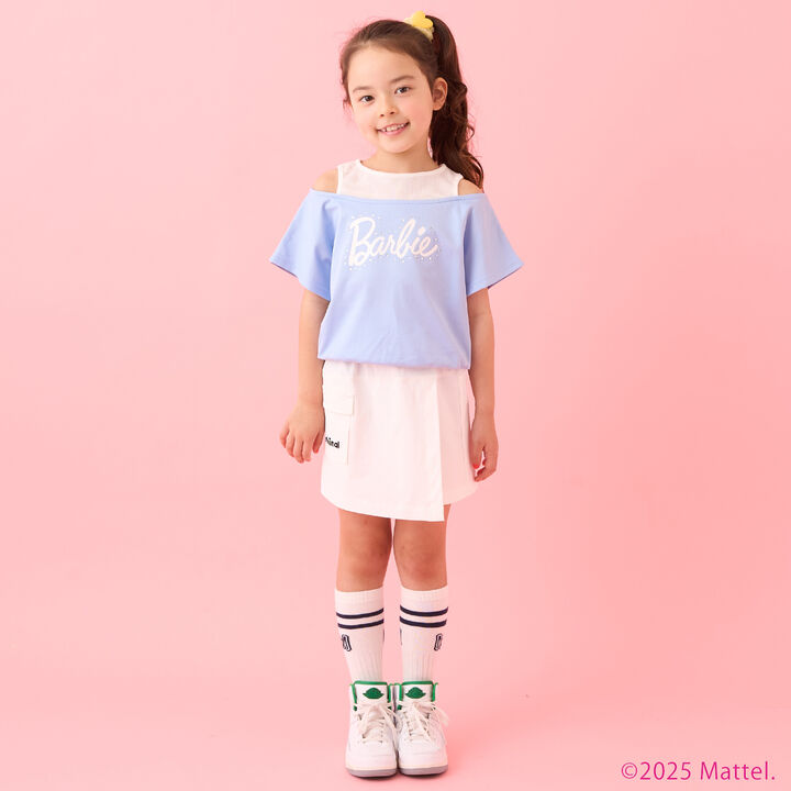 [Stain-resistant and Water-repellent] Layered Look T-Shirt [Barbie],Sax blue, medium image number 13